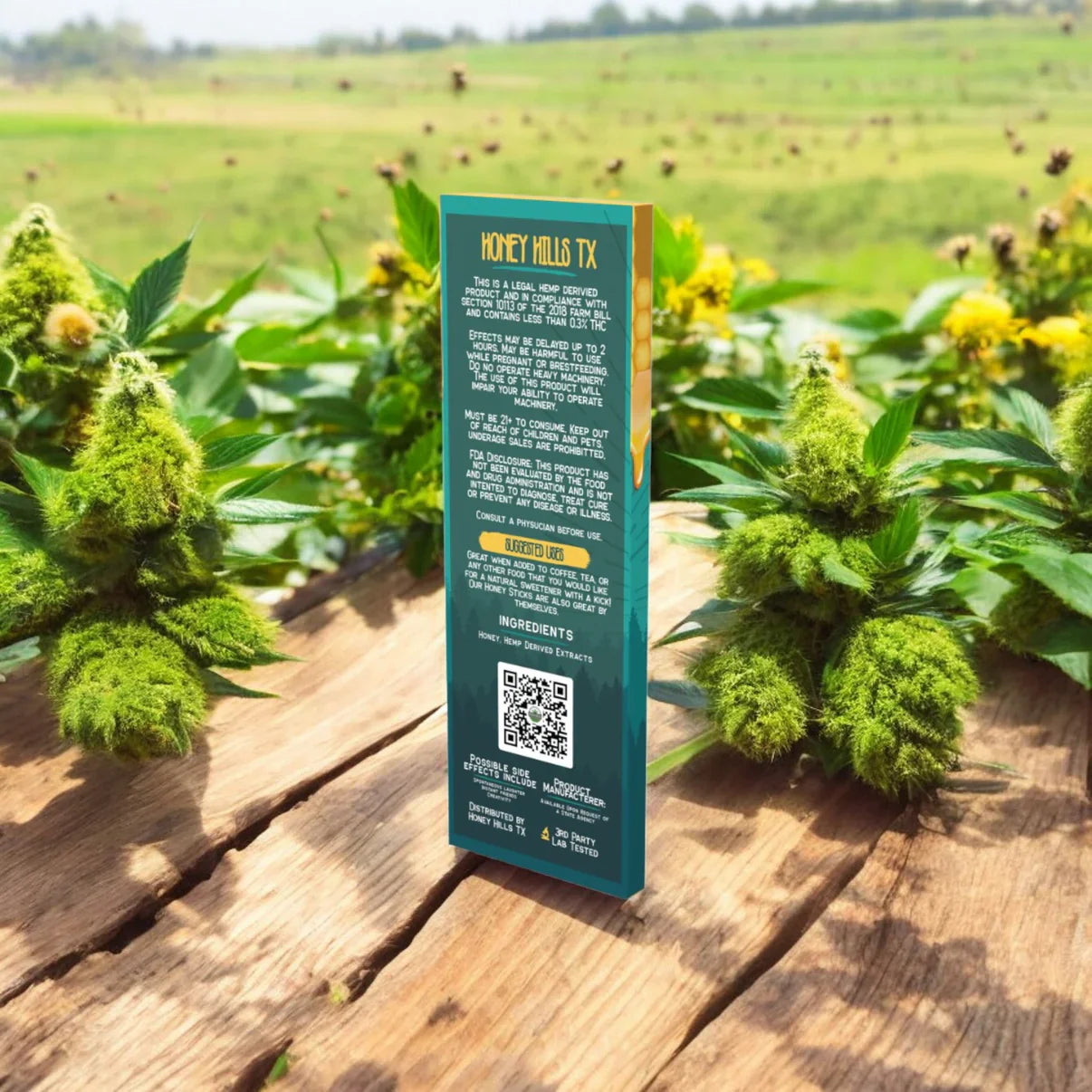 Honey Hills | Delta 9 THC Infused Honey Sticks [10ct]